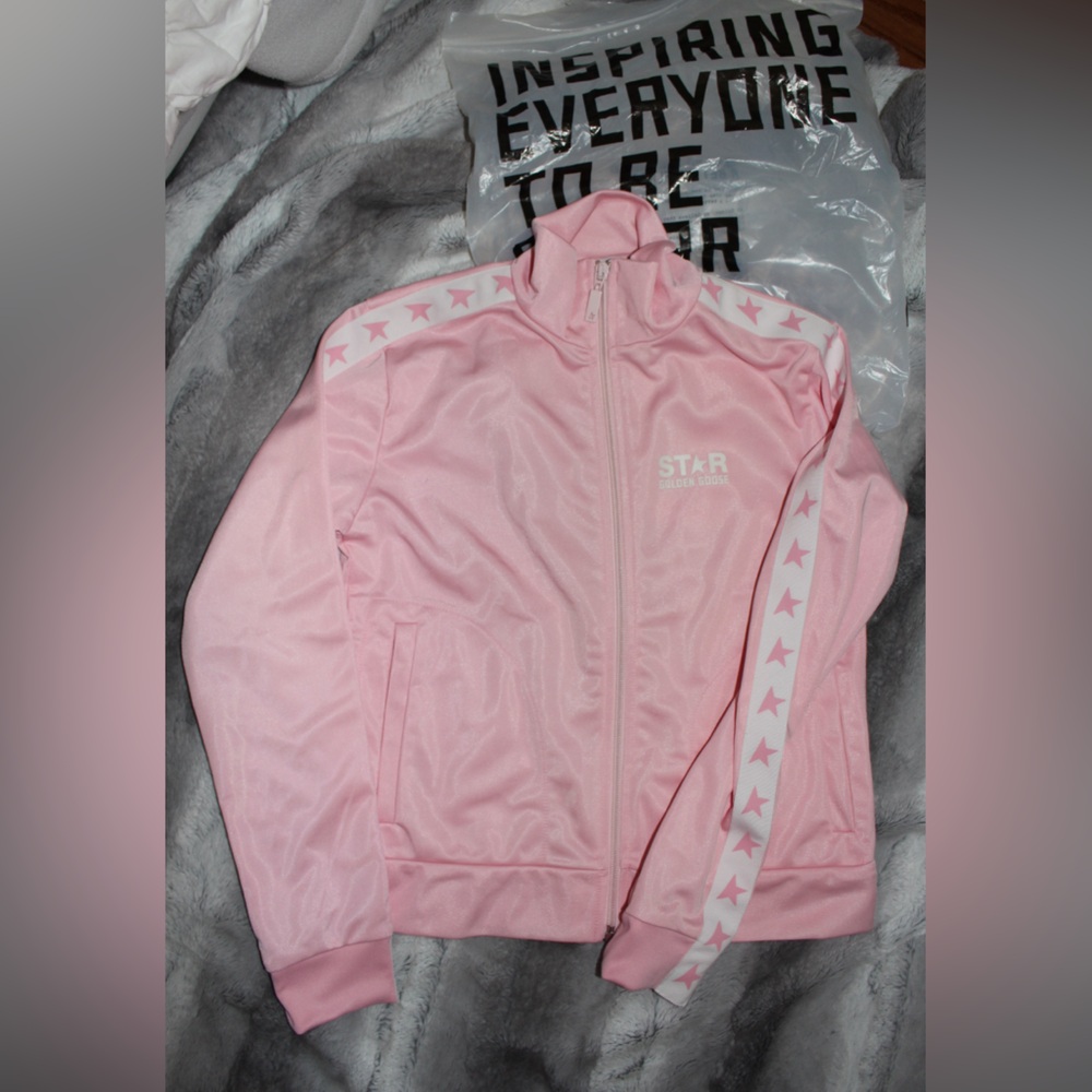 Pink Golden Goose Kid’s Track Jacket